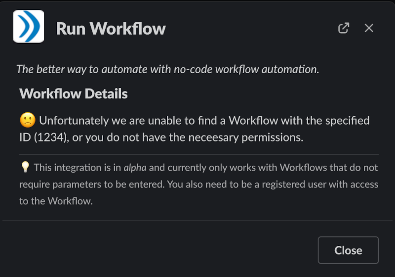 Run a Workflow