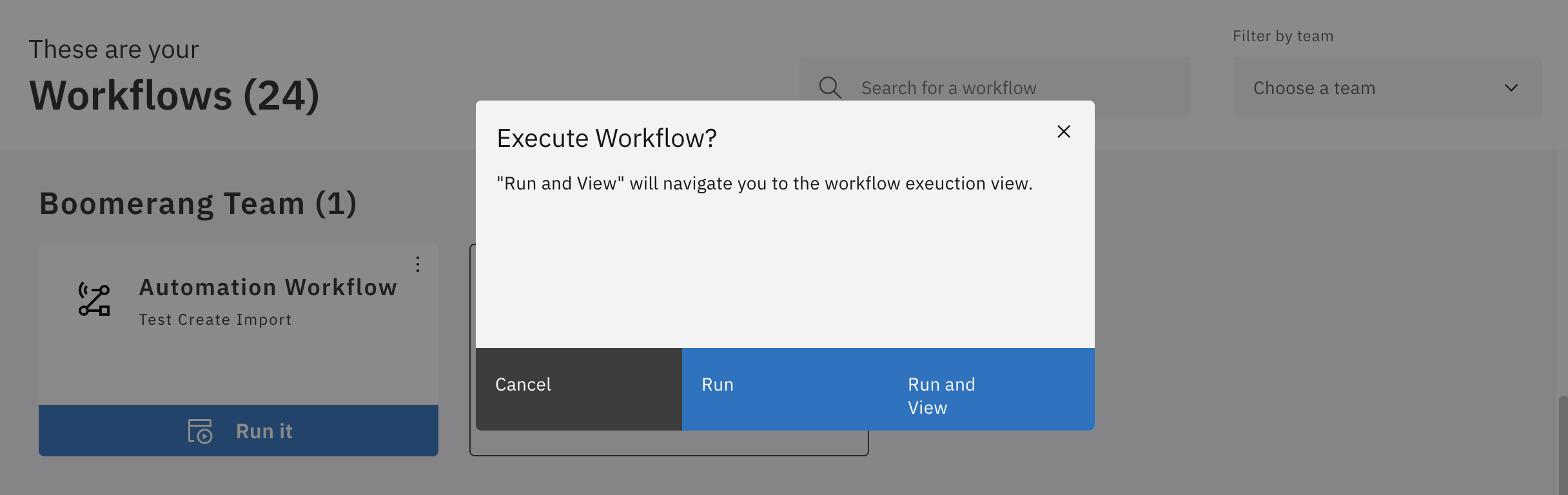 Execute a Workflow