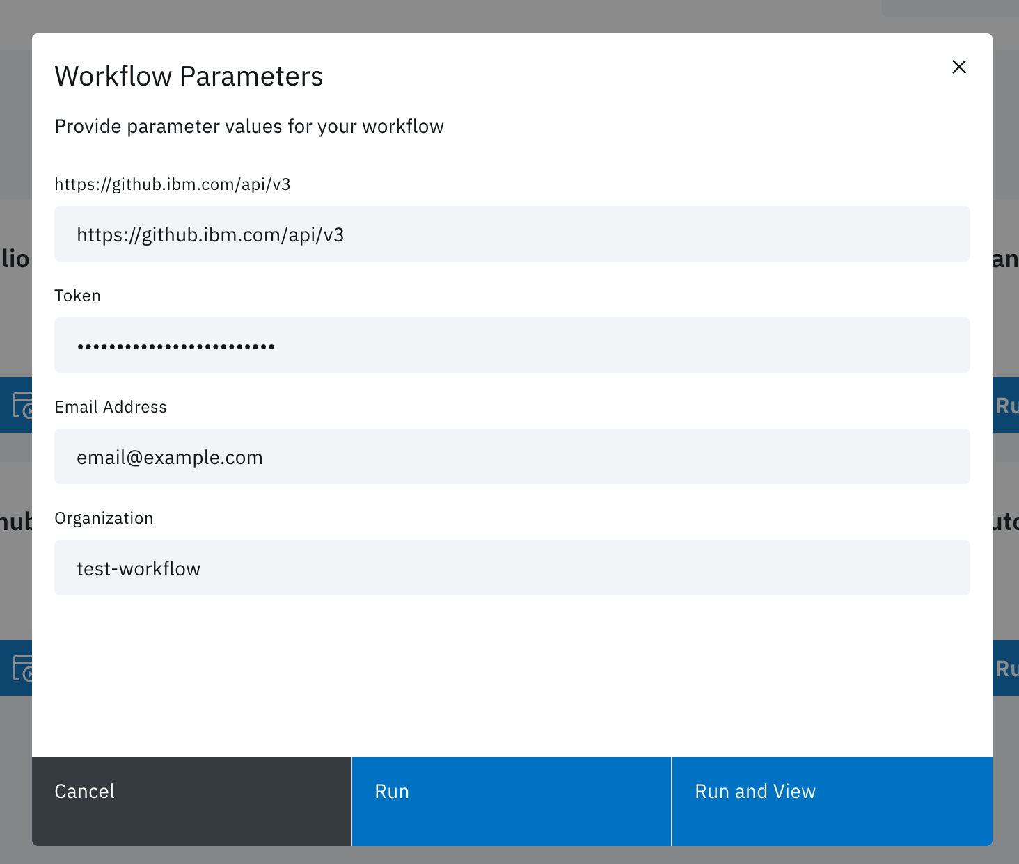 Workflow Parameters