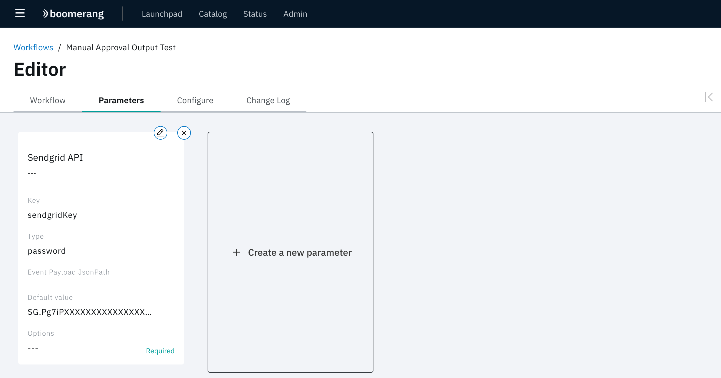 Workflow Parameters